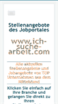 Mobile Screenshot of ich-suche-arbeit.com